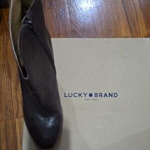 Lucky Brand Dark Brown Leather Boots